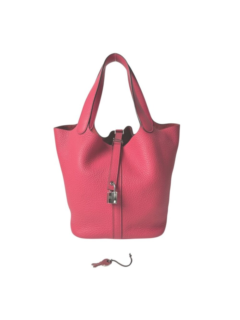 Hermes Picotin Lock MM Silver Handbag